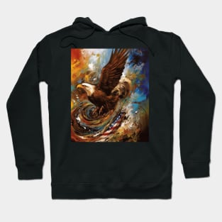 Patriotic Fusion Abstract Art Surrealistic Style Original Artwork Gift Ideas 03 Hoodie